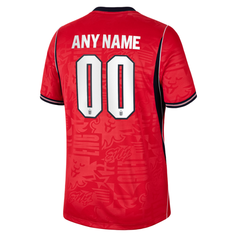 England National Team Nike 2026 Away Stadium Custom Jersey - Red