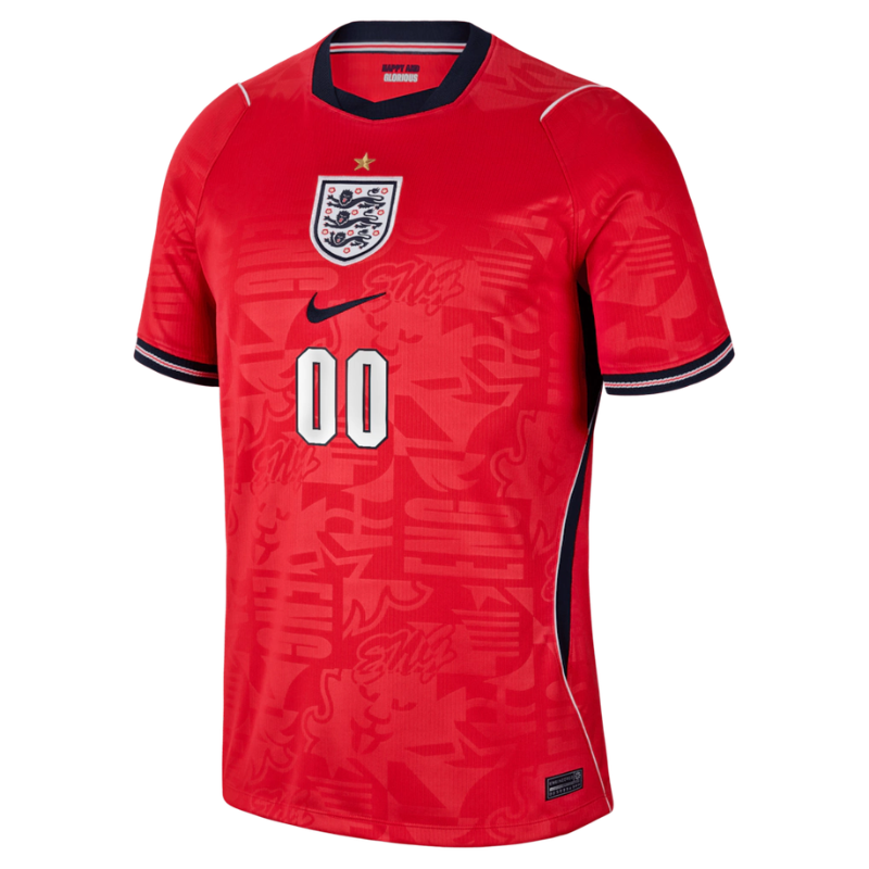 England National Team Nike 2026 Away Stadium Custom Jersey - Red