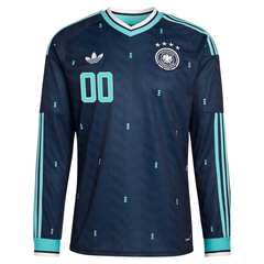 Germany National Team adidas 2026 Away Long Sleeve Custom Jersey - Navy