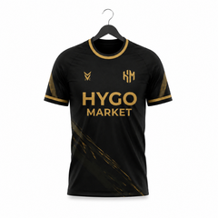 HYGO Market Black & Gold Performance Football Jersey