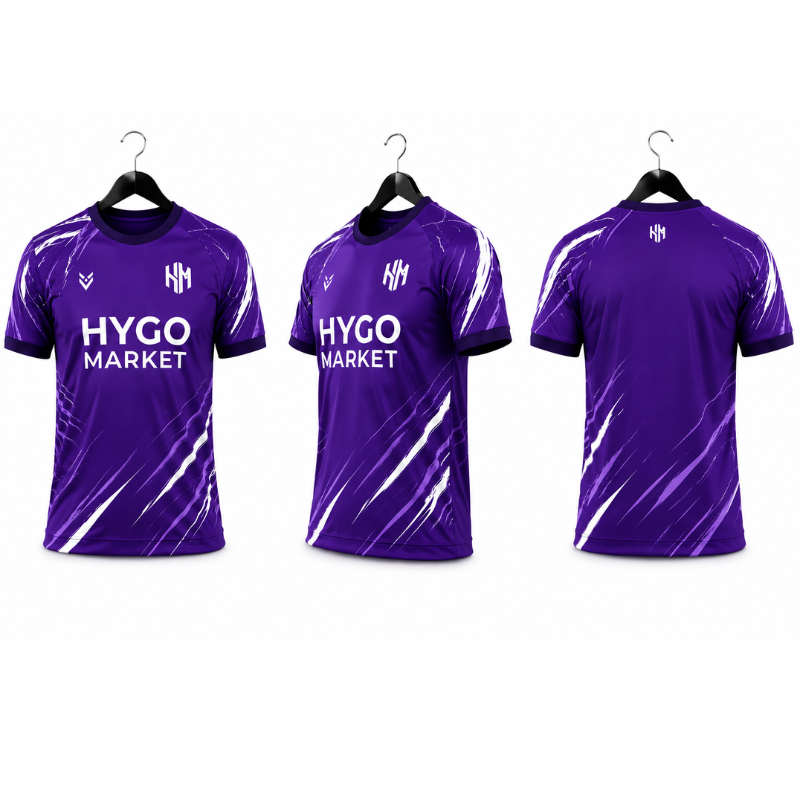 HYGO Market Purple Performance Football Jersey – Violet Edition