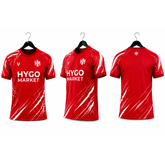 HYGO Market Red Performance Football Jersey – Crimson Edition