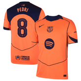 Pedri Barcelona Nike 2025/26 Third Player Jersey - Orange