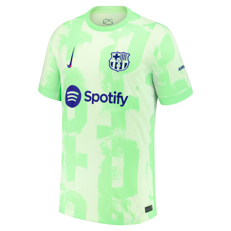 Barcelona Nike 2024/25 Third Custom Jersey - Yellow Nike