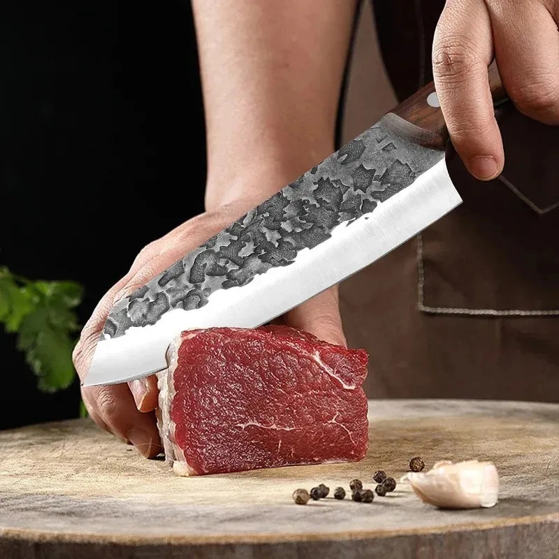 Japanese Chef’s Knife – Stainless Steel Butcher Knife for Meat, Fish & Vegetables-