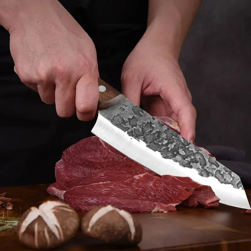 Japanese Chef’s Knife – Stainless Steel Butcher Knife for Meat, Fish & Vegetables-