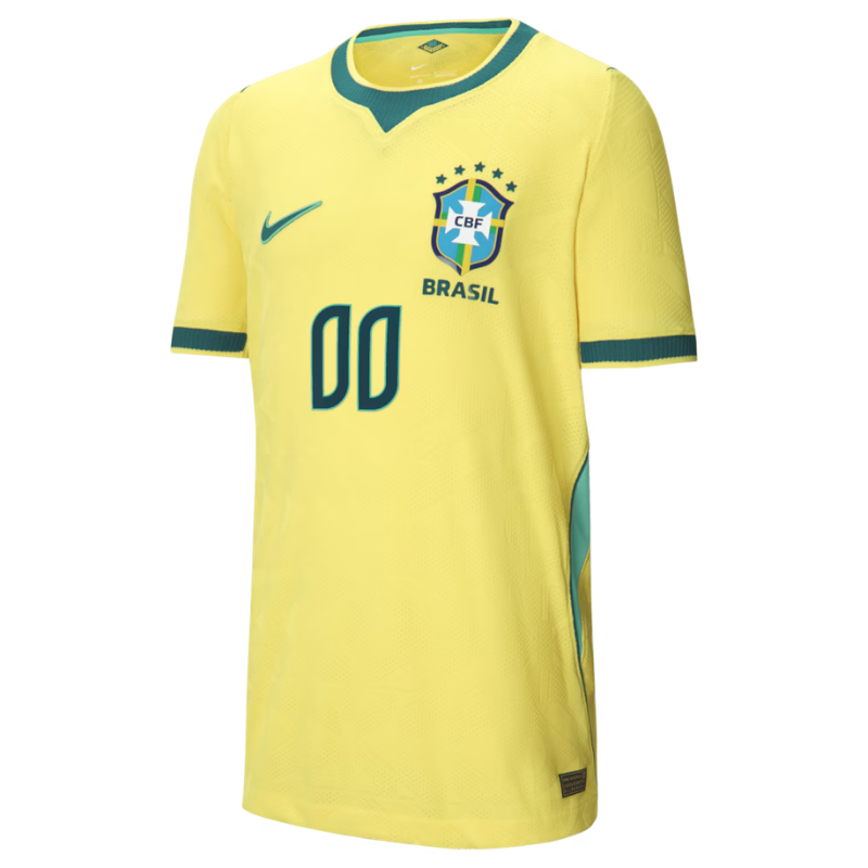 Brazil National Team Nike  2026 Home Match Custom Jersey - Yellow