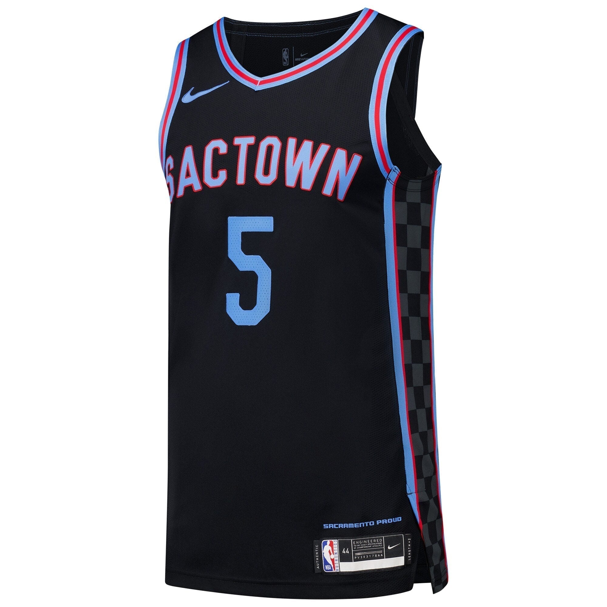 NBA De'Aaron Fox Sacramento Kings Nike Authentic Player Jersey - City Edition - Black