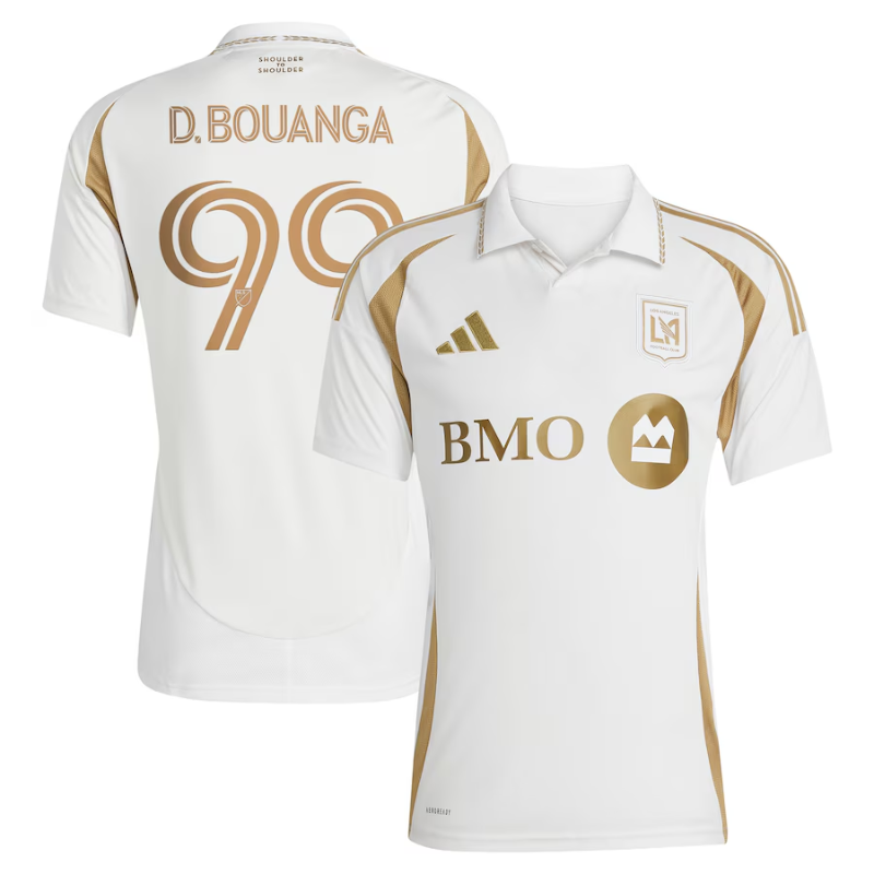 Denis Bouanga LAFC adidas 2025 Secondary Player Jersey - White Adidas