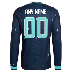 Germany National Team adidas 2026 Away Long Sleeve Custom Jersey - Navy