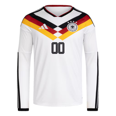 Germany National Team adidas 2026 Home Long Sleeve Custom Jersey - White