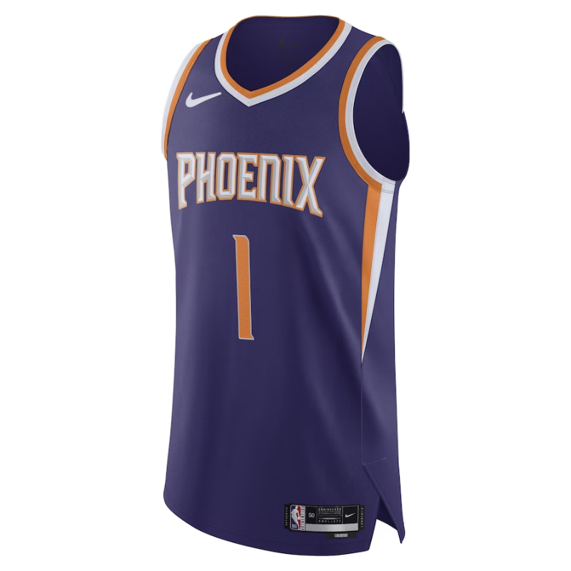 NBA Devin Booker Phoenix Suns Nike Authentic Jersey - Icon Edition - Purple