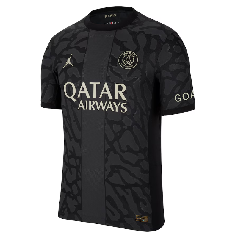 Jordan Brand Presnel Kimpembe Paris Saint-Germain Anthracite 2023/24 Third Match Authentic Player Jersey Jordan Brand