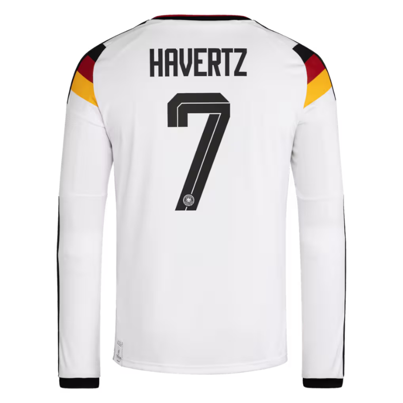 Kai Havertz Germany National Team adidas 2026 Home Long Sleeve Jersey - White