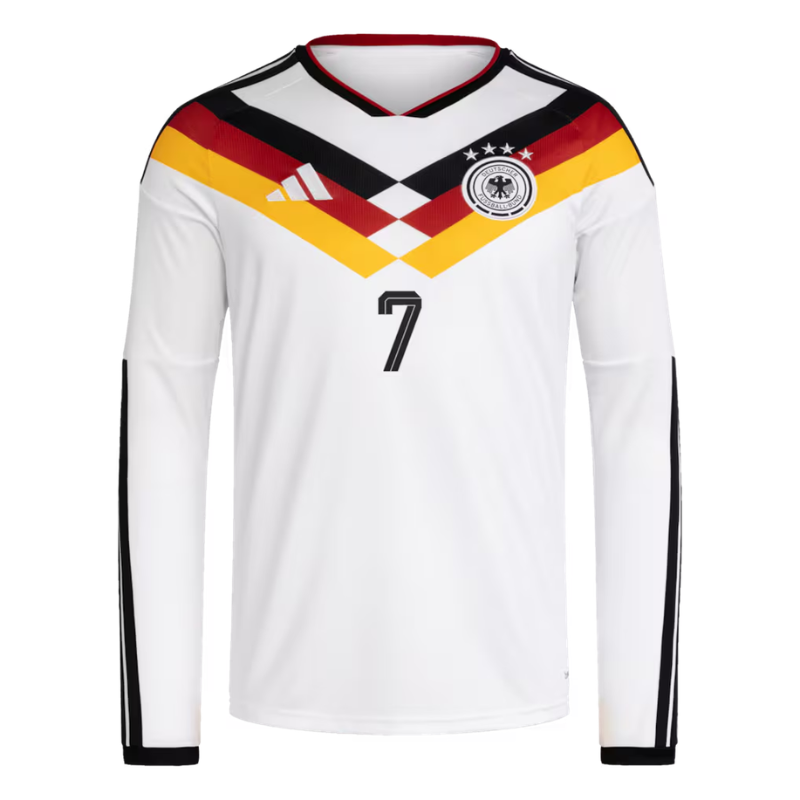 Kai Havertz Germany National Team adidas 2026 Home Long Sleeve Jersey - White