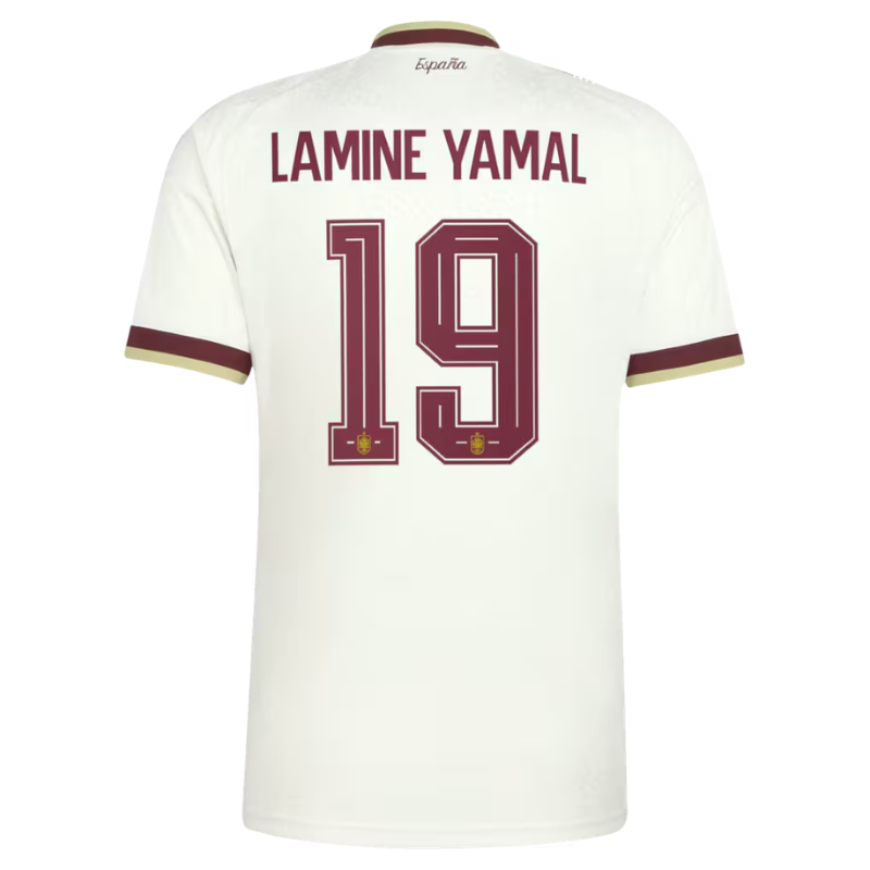 Lamine Yamal Spain National Team adidas 2026 Away Jersey - White