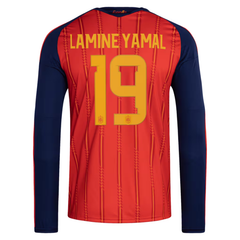 Lamine Yamal Spain National Team adidas 2026 Home Long Sleeve Jersey - Red