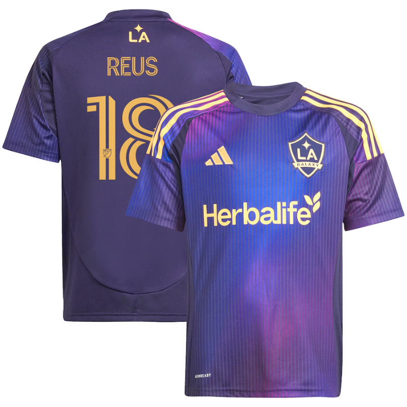 Marco Reus LA Galaxy adidas Youth 2025 RIZON Player Jersey - Navy