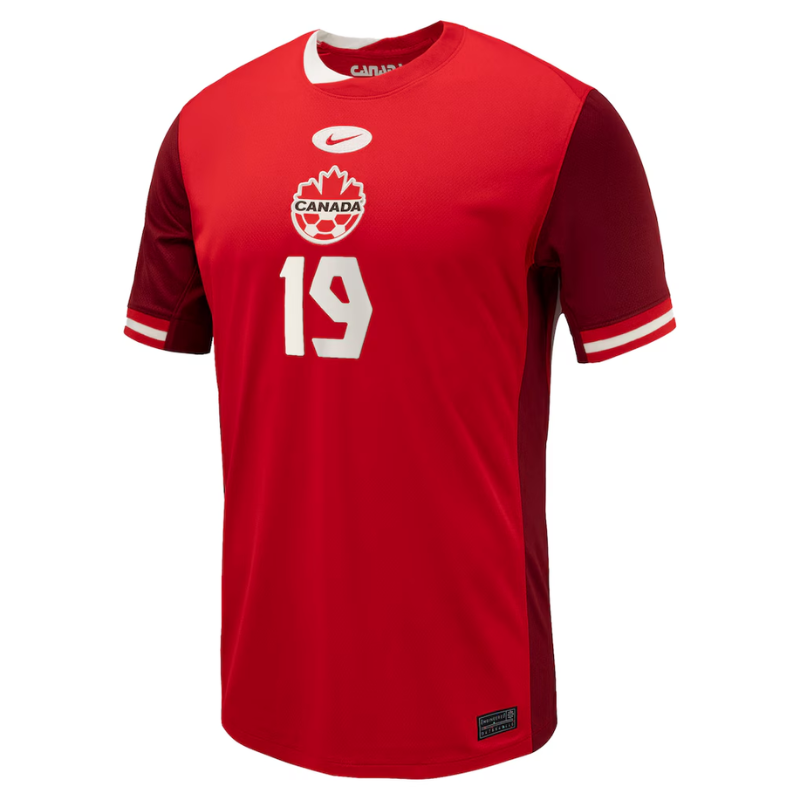 Men's Nike Adriana Leon Red Canada Soccer 2024 Home Jersey