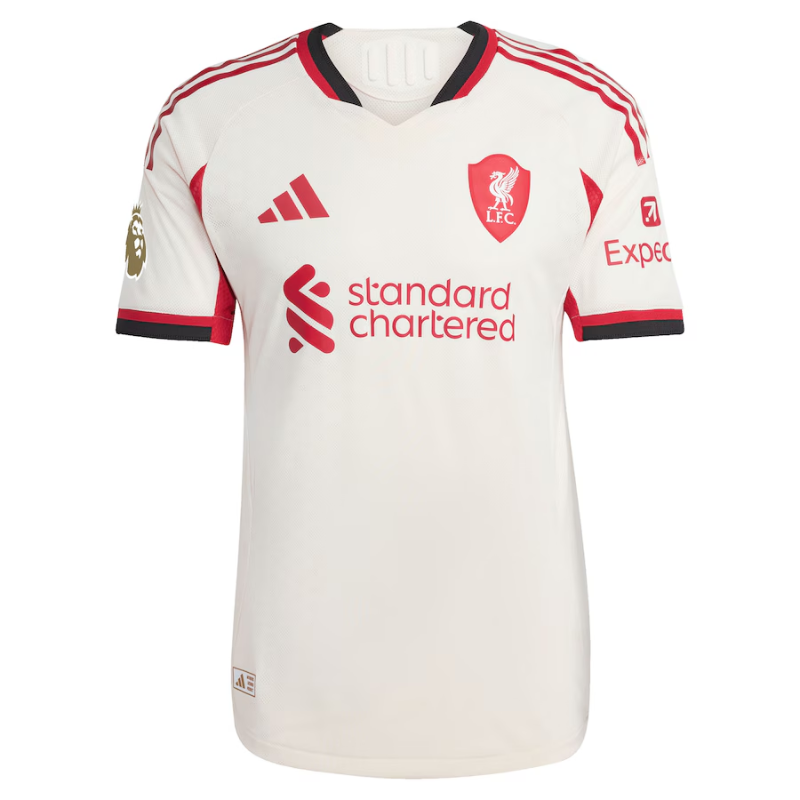 Mohamed Salah Liverpool adidas 2025/26 Away Authentic Player Jersey - White Adidas