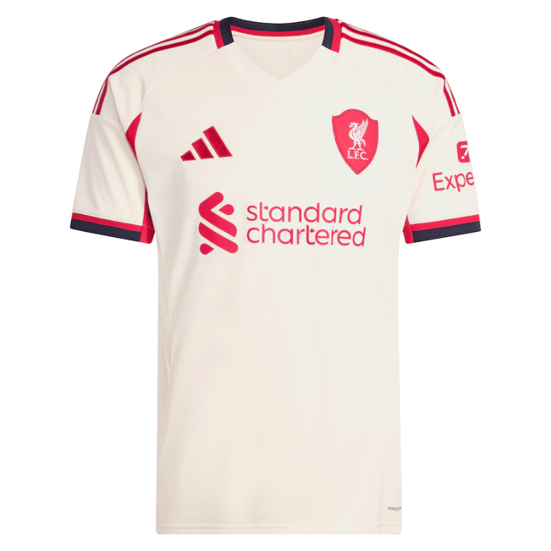 Mohamed Salah Liverpool adidas 2025/26 Away Player Jersey - White Adidas