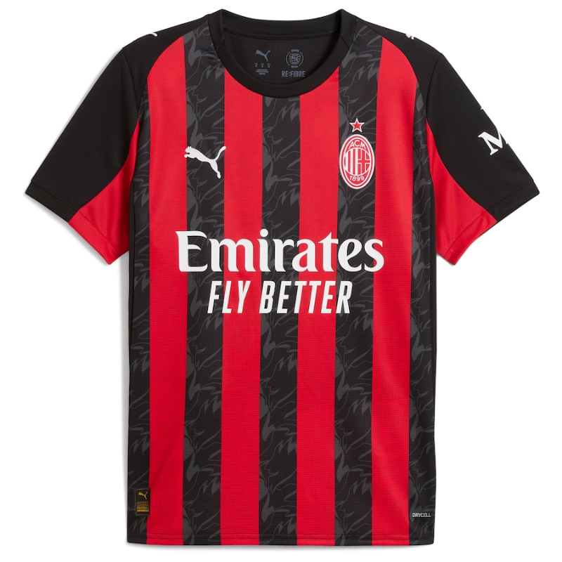 Rafael Leão AC Milan Puma 2025/26 Home Player Jersey - Red Puma
