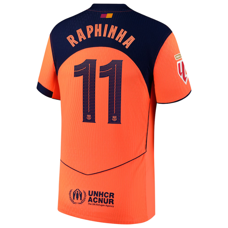 Raphinha Barcelona Nike 2025/26 Third Authentic Player Jersey - Orange