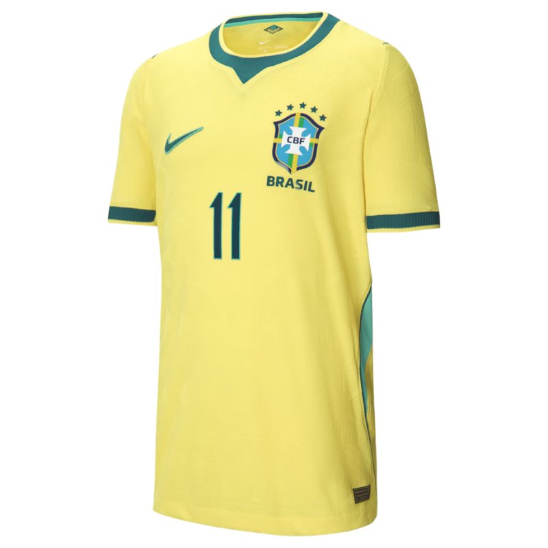 Raphinha Brazil National Team Nike 2026 Home Match Jersey - Yellow