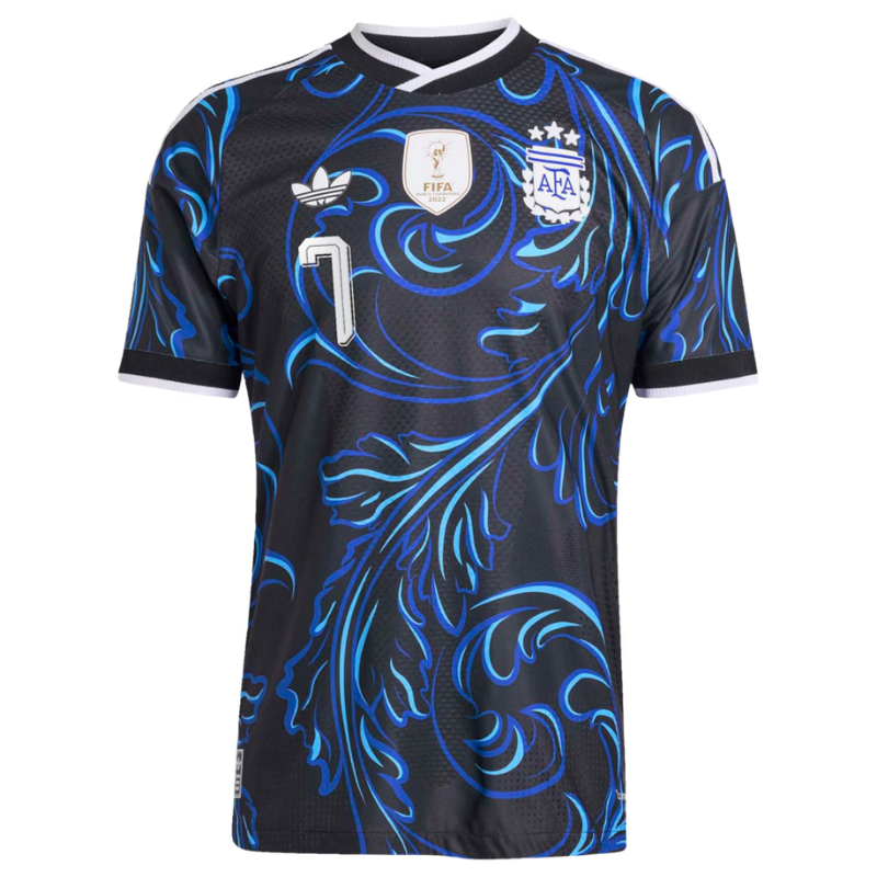Rodrigo De Paul Argentina National Team adidas 2026 Away On-Field Authentic Jersey - Black