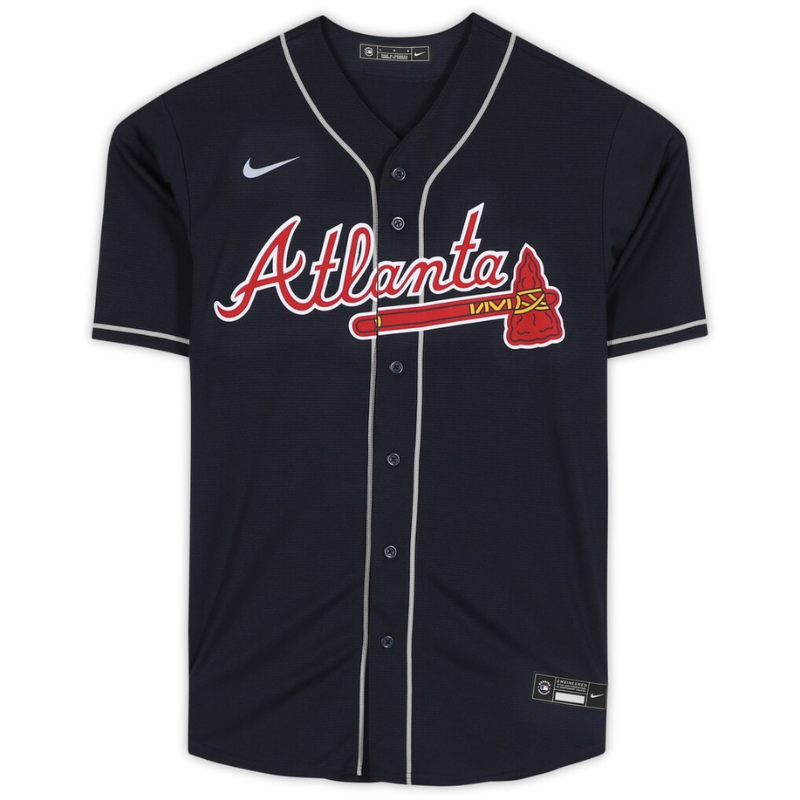 Ronald Acuna Jr. Atlanta Braves Fanatics Authentic Navy Nike Jersey