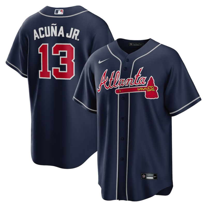Ronald Acuna Jr. Atlanta Braves Nike Alternate Player Name Jersey - Navy
