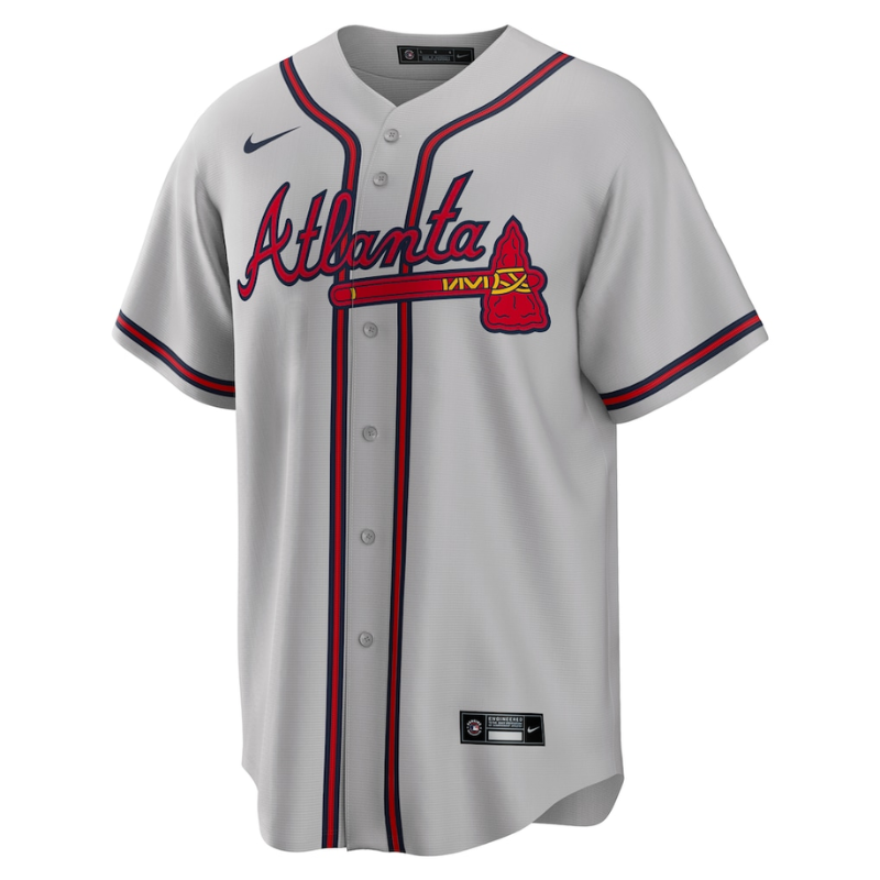 Ronald Acuna Jr. Atlanta Braves Nike Road Player Name Jersey - Gray