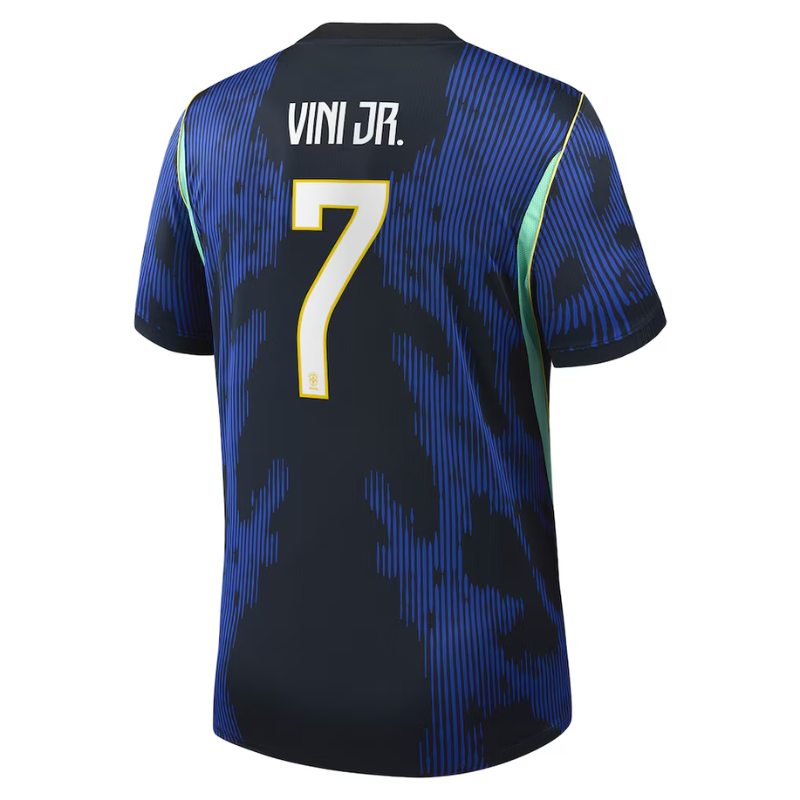 Vinicius Junior Brazil National Team Jordan Brand 2026 Away Stadium Jersey - Blue